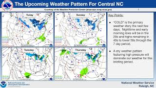 NWS Raleigh Routine Briefing for Central North Carolina  11292024 [upl. by Yrret299]