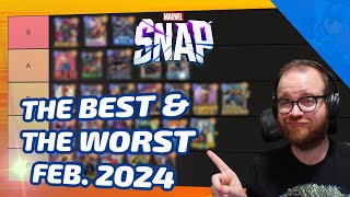 BEST amp WORST Cards in Marvel SNAP  Series 45 FULL TIER LIST  February 2024 Edition [upl. by Cadal172]