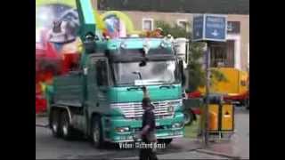 Kermis Tilburg transport en opbouw [upl. by Iny]