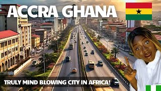 Driving Downtown ACCRA GHANA Africa‘s Gold Coast City [upl. by Eillim]