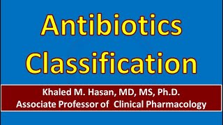 Antibiotics Classification 2024 [upl. by Allesig]