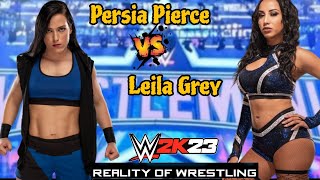 Persia Pierce Vs Leila Grey  4k 60FPS  WWE CHAMPIONSHIP [upl. by Norrad]