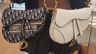 DIOR Saddle Bag Blue Oblique Embroidery Unboxing [upl. by Rostand]