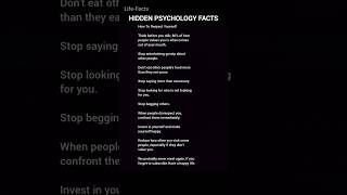 How to respect yourselfHidden psychology factsmotivational quotesshortslifefacts [upl. by Anilejna362]