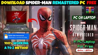 How to download spider man remastered in pc  spider man remastered download pc free [upl. by Annahsit928]