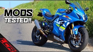 GSXR Modifications Road Tested  Carbon Wheels Do They Make A Difference [upl. by Ruprecht]