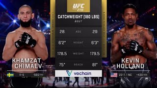 Khamzat Chimaev VS Kevin Holland UFC 279 [upl. by Yasmeen]