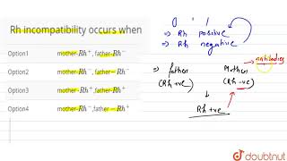 Rh incompatibility occurs when [upl. by Goto274]