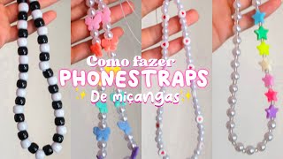 Produzindo phonestraps de miçangas tutorial passo a passo💓✨ [upl. by Tnomad83]