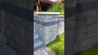 Double staircase and retaining walls on Lake Orion in MIchigan [upl. by Mayce]