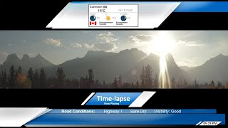 Canmore Alberta  Live  Timelapse  Three Sisters Lawrence Grassi and EEOR [upl. by Harhay203]