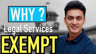 LEGAL SERVICES EXEMPTION From GST  Legal Services Exempt  GST EXEMPTION [upl. by Iadam]