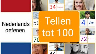 Tellen tot 100  counting to 100  Nederlands leren  woordenschat  NT2  learn Dutch [upl. by Anawd]