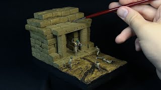 Making an Egyptian Shrine Showdown Diorama [upl. by Ettie]