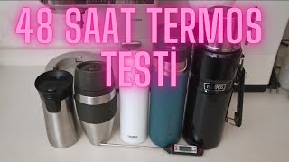 48 Saat Termos Testi  Stanley Thermos Contigo Tchibo [upl. by Efeek]