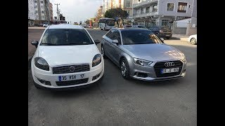 Fiat Linea Vs Audi Kapışması [upl. by Ahsimat35]