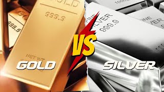 Gold vs Silver  The precious metal heavyweights goldbars silverbars [upl. by Acilef]