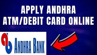 How To Apply Andhra Bank DebitAtm Card Online [upl. by Alatea]