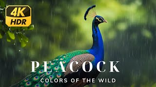 Peacock  Colorful Birds in 4K HDR  Animals World [upl. by Lucienne911]