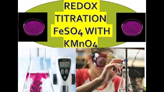 Redox Titration of FeSO4 with KMnO4 and Calculation of Equivalance point Potential [upl. by Jankey]