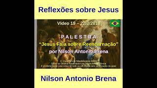 19  Jesus Fala sobre Reencarnação  Nilson Antonio Brena  2232018 [upl. by Yrad]