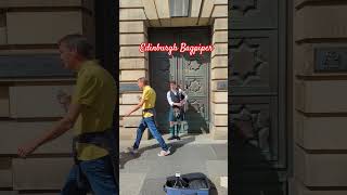 edinburg street bagpipes bagpiper music traditional travel kilt scotsman world tourism [upl. by Shannah60]