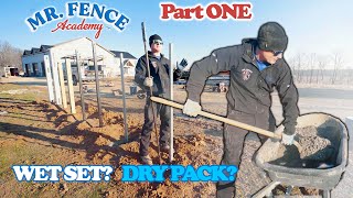 How should you set a fence post  Testing Fence Post Installation Methods [upl. by Cindelyn]