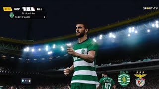 Sporting vs Benfica Resumo  Taça de Portugal 202324  PES 21 [upl. by Llenrap]