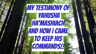 My Testimony of Yahusha Ha’Mashiach and How I came to keep the Commands of YAHUAH Part 1 of 2 [upl. by Esenahs497]