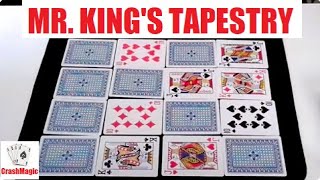 Mr Kings Tapestry Card Trick Performance and Tutorial [upl. by Orvil]