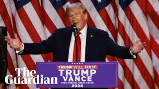 Trump declares magnificent victory in speech at election watch party [upl. by Avie704]