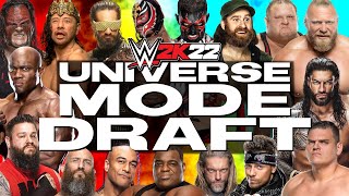 WWE 2K22  Universe Mode  THE DRAFT [upl. by Zeph]