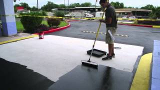 Sealing concrete with tinted sealer [upl. by Brand]