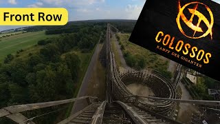 Heide Park Colossos 2023 POV FPV  erste Reihe  Einfach IRRE auch nach so vielen Jahren [upl. by Yulma]