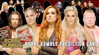 WWE Royal Rumble 2019 Predictions Card [upl. by Prowel]