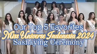 Who Made A Strong Impression Miss Universe Indonesia 2024 Sashaying Ceremony [upl. by Glanti206]