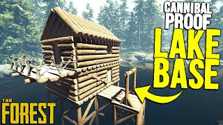 The Forest Survival EP8  The CANNIBAL PROOF LAKE BASE is DONE  The Forest Lets Play Gameplay 2022 [upl. by Anaitak717]