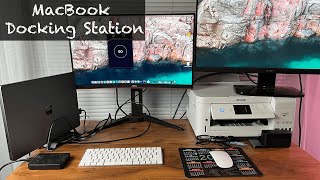 USB C Docking Station Dual Monitor for MacBook ProAir [upl. by Narruc881]