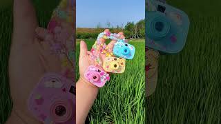 Childrens projection camera necklace Cool and fun Sanrio projection camera Children are reluc [upl. by Ahtibbat]