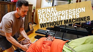 Spinal Decompression Chiropractic Adjustments WITHOUT Machines [upl. by Adalai599]