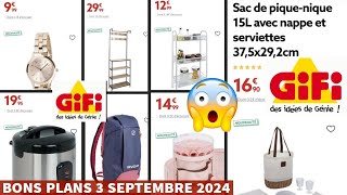 📢 ARRIVAGE 😱 GIFI 💯 CATALOGUE DU 3 SEPTEMBRE 💯 bonplan promotion Gifi haulvideo haul promo [upl. by Artnoed]