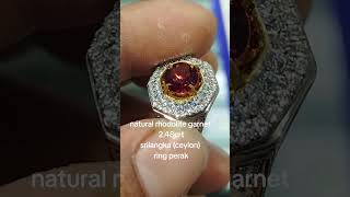 Natural rhodolite Garnet ring custom perak segi 6 083898837866 live batuakik livehighlights [upl. by Arissa]