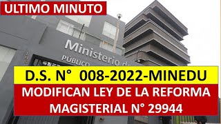 MODIFICAN ARTICULOS DE LA LEY DE REFORMA MAGISTERIAL [upl. by Llenil641]