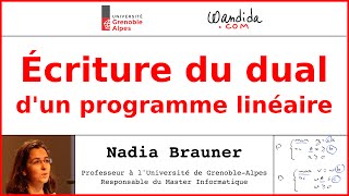 Écriture du dual dun programme linéaire  Nadia Brauner [upl. by Nickie]