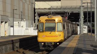 Queensland Rail’s EMU 34amp35 Ferny Grove Service arriving at South Brisbane station [upl. by Chaing]