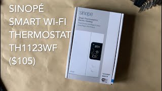 Sinopé WiFi thermostat TH1123WF Unboxing  Homekit setup [upl. by Dichy]