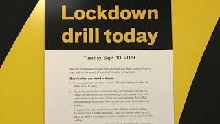 School Lockdown Drill Speaker Recording Sep 10 2019 [upl. by Alastair]