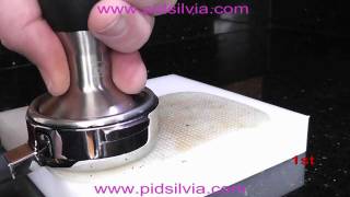 Dosing and Tamping for Rancilio Silvia [upl. by Havens954]