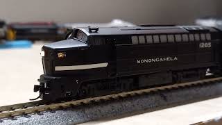 ER Models N Scale Baldwin RF16 Shark Nose Set w Loksound [upl. by Einaffit]