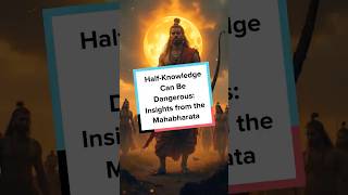 The Dangers of HalfKnowledge Mahabharata [upl. by Bergen769]